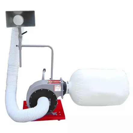 ABS850DBK - Aspirateur pour Tour à Bois 850 m3/heure - 56 Litres - 230 V