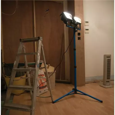 SILVERLINE - Double projecteur de chantier 2 x 7 000 lumens