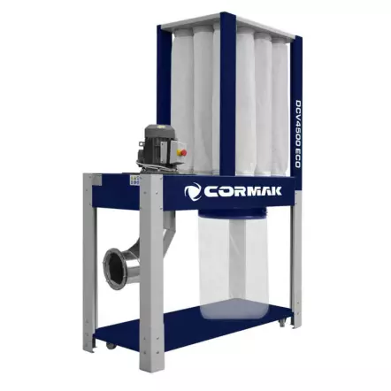 CORMAK - DCV4500Eco - Aspirateur à Copeaux Industriel 4500m3/h - Haut degré de filtration - 400V