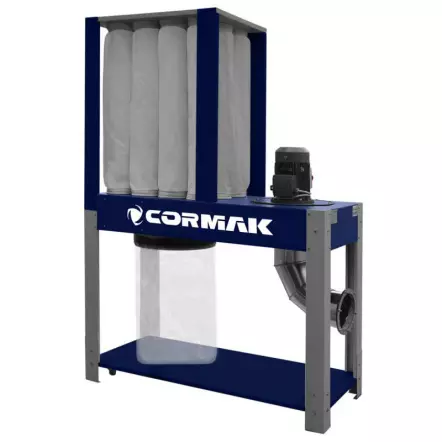 CORMAK - DCV4500Eco - Aspirateur à Copeaux Industriel 4500m3/h - Haut degré de filtration - 400V