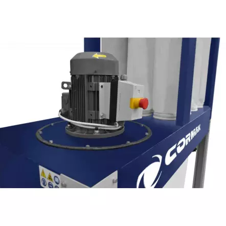 CORMAK - DCV4500Eco - Aspirateur à Copeaux Industriel 4500m3/h - Haut degré de filtration - 400V
