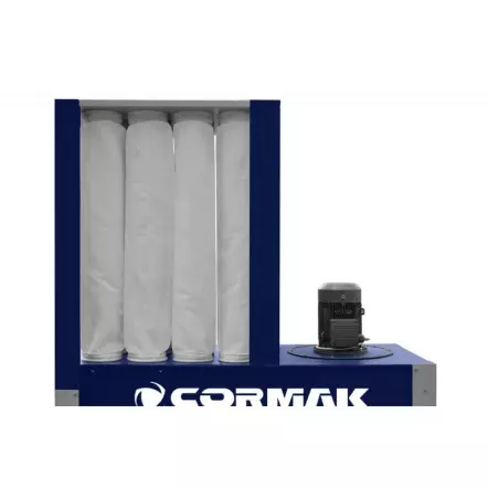 CORMAK - DCV4500Eco - Aspirateur à Copeaux Industriel 4500m3/h - Haut degré de filtration - 400V