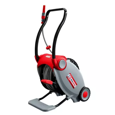 HOLZMANN - WSR40PRO Enrouleur automatique de tuyau + 40 M de tuyau PVC et chariot dévidoir