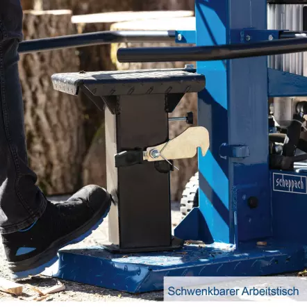 SCHEPPACH - Compact 8t Fendeur de bûches vertical - 230V - 3150W 7,95T Bûches jusqu'à 1070mm de hauteur !