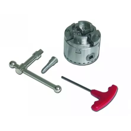 HOLZPROFI - DW-MAN-MINI - Mandrin 4 mors Ø70 mm avec queue de cochon