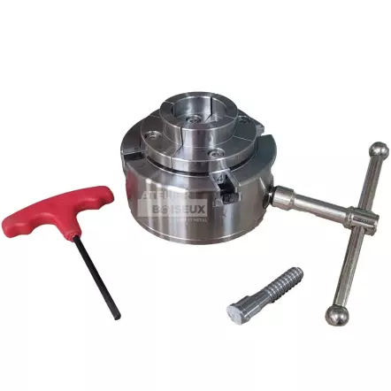 HOLZPROFI-DW-MAN96-Mandrin-4-mors-o96-mm-avec-queue-de-cochon-DW-MAN96