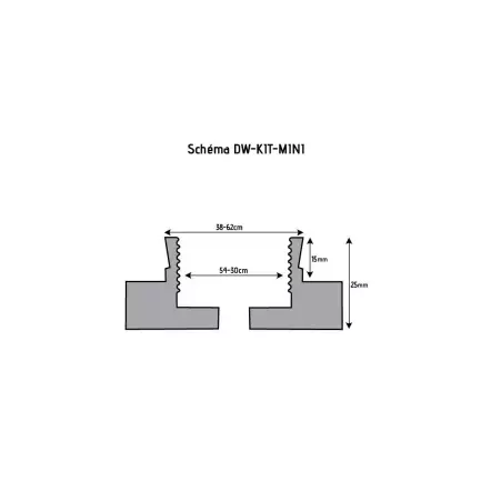 HOLZPROFI - DW-MAN-MINI - Mandrin 4 mors Ø70 mm avec queue de cochon
