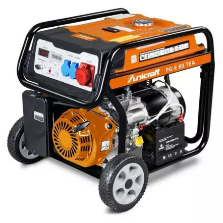 UNICRAFT - PG-E 80 TEA - Groupe Electrogène à essence - 3750 W - Prises 230 V et 400 V