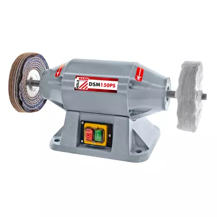 HOLZMANN - DSM150PS - Touret à polir à double disque de polissage largeur 25 mm - 520 W