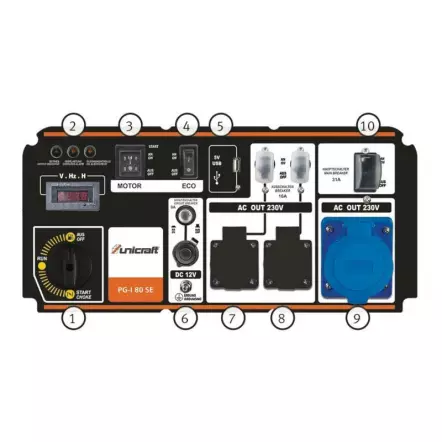 UNICRAFT - PG-I 80 SE - Groupe Electrogène Inverter Silencieux - 7500 W - 230 V