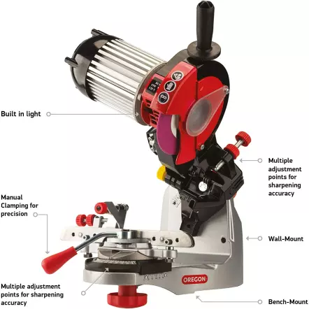 OREGON - 520-120 Affûteuse de chaîne de tronçonneuse 120V 60Hz 300W 3400 tr/min