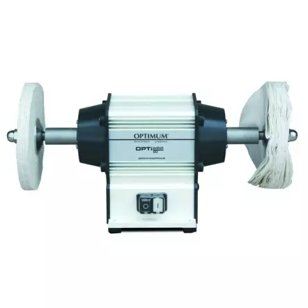 OPTIMUM - GU 20 P - Touret à Polir avec disques Ø 200 mm - Puissance 600 W - 230 V