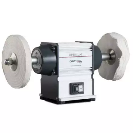OPTIMUM - GU 20 P - Touret à Polir avec disques Ø 200 mm - Puissance 600 W - 230 V