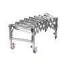 HOLZMANN - RB9A - Convoyeur à rouleaux extensible 500 à 1400 mm - Largeur 500 mm - Charge 130 Kg - 1