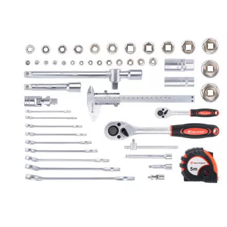 TOOL FRANCE - TFCO-136P Coffret en aluminium de 136 outils de qualité pour le bricolage