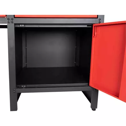 WT1700 Etabli métallique de travail 1700 mm avec rangements 6 tiroirs et 1 armoire