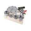 TEKNATOOL - DELUXE SET - Coffret Mandrin 100 mm avec 4 jeux de mors de serrage + plateau de reprise - 1