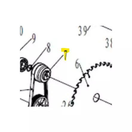 HOLZMANN - Poulie d'entraînement (rep.#E7) pour scie sur table TS250