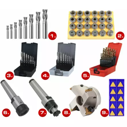 CORMAK - Kit de démarrage d'outils CM4 pour fraiseuses métal