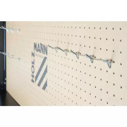 HOLZMANN - WT06 - Établi métallique avec panneau porte-outils - 121 x 61 x 150 cm