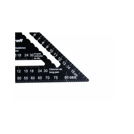 HOLZPROFI - ZU-EDC-300 - Équerre de charpentier en aluminium 300mm