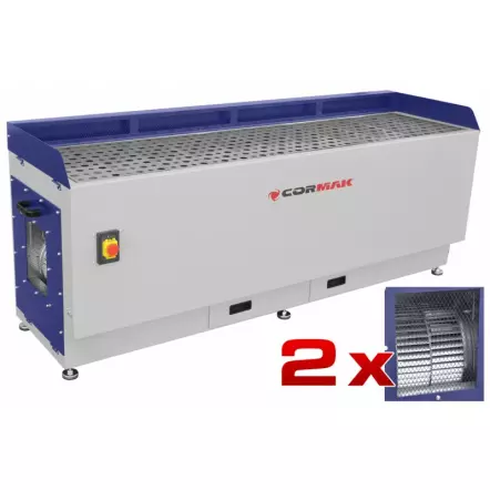 CORMAK - DT2000M Table d'aspiration pour pièce à bois et métal - 2 x 1000W (S6) 230V