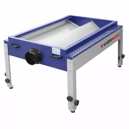 CORMAK - DT1500 Table aspirante avec réglage en hauteur 750 à 1200 mm 230V 1500 m³/h