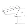 Porte-outil longueur 400 mm - Tige diamètre 30 mm - 2