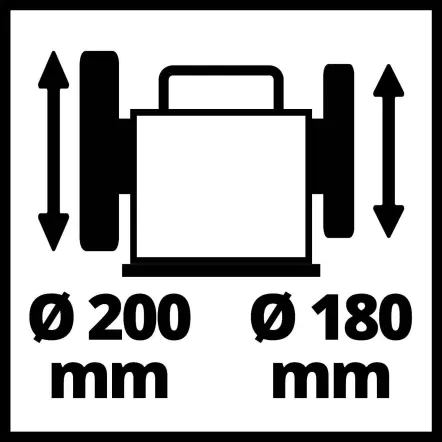 TC-WG 200 - Affûteuse à eau Meule 200 x 40 mm et accessoires - Puissance 125 W