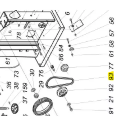 LEMAN-Courroie-Poly-V-rep-93-pour-scie-a-ruban-SRU470-T-110300-093-2