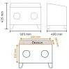 UNICRAFT - SSK 1 - Petite Cabine de Sablage pneumatique - 350 Litres / min - Volume cabine 90 Litres - 2