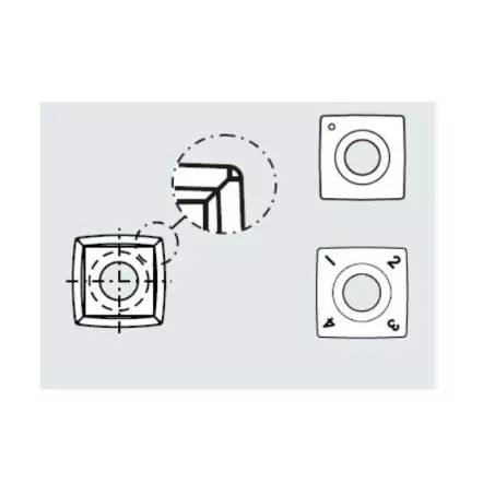 Jeu de 10 Plaquettes carbure pour arbre hélicoïdal pour DR250, DR310 et ZF200-HELI