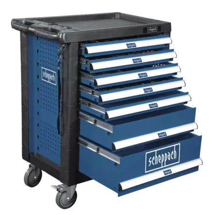 SCHEPPACH - TW1000 - Servante d'atelier 770 x 460 x 970 mm - Inclus 263 Outils