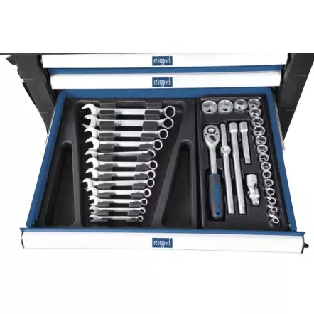 SCHEPPACH - TW1000 - Servante d'atelier 770 x 460 x 970 mm - Inclus 263 Outils