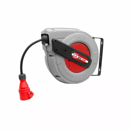 HOLZMANN - EKR20M Dévidoir enrouleur mural électrique triphasé 400V - 20 mètres