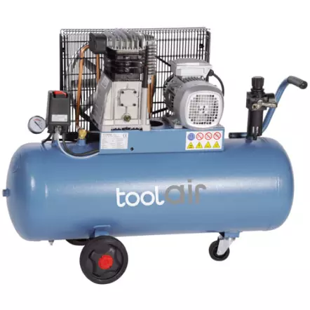 PROMAC - C100-450A - Compresseur Cuve 100 Litres - 400V - 11 bars - Débit 450 L/min