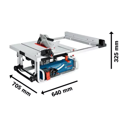 BOSCH -  GTS 10 J - Scie sur table Professionnelle 1800 W - Hauteur de Coupe 79 mm