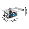 BOSCH -  GTS 10 J - Scie sur table Professionnelle 1800 W - Hauteur de Coupe 79 mm - 2