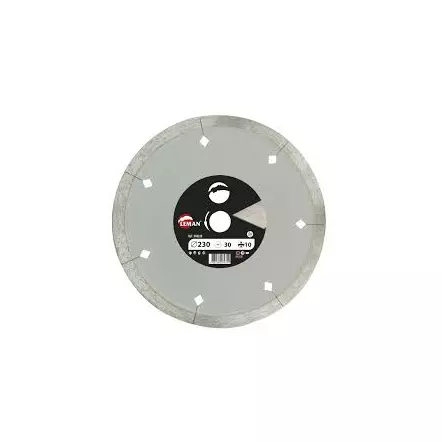 LEMAN - Disque diamant à jantes continue cannelé grès cérame Dia 125 mm