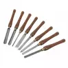 FAITHFULL - Pack Coffret bois de 8 outils de tournage HSS + 1 bédane à prix cassé Leman - 2