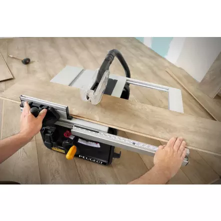 PEUGEOT - ENERGYSAW-185ASP - Petite Scie Circulaire sur table avec aspiration intégrée - 2200 W - Hauteur de coupe 42 mm
