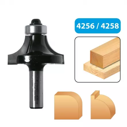 LEMAN - Mèche 1/4 de rond + guide à billes (différents diamètres)