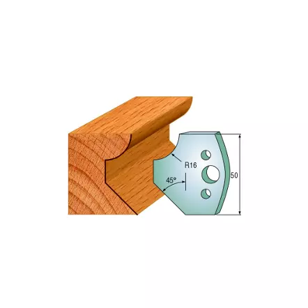 CMT - Jeu de 2 fers de toupie n°569 Ht 50 mm