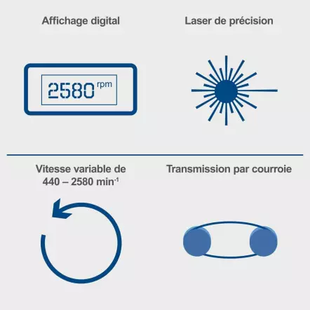 SCHEPPACH - DP19 VARIO - Perceuse sur colonne d'établi 550 W - Avec affichage digital et vitesse variable
