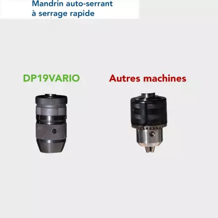 SCHEPPACH - DP19 VARIO - Perceuse sur colonne d'établi 550 W - Avec affichage digital et vitesse variable