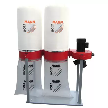 ABS4000 Aspirateur à copeaux 2 x 165 Litres - 400V 2200W (dépression : 2100 Pa)