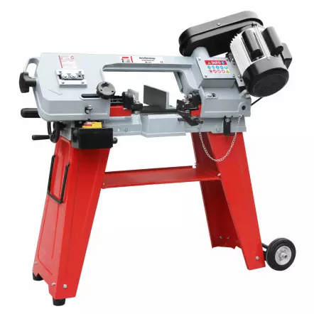 BS115 - Scie à Ruban métal sur Socle à Roulettes - Capacité de coupe 110 mm - 400V 550W