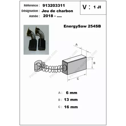 PEUGEOT-OUTILLAGE-Balais-de-charbon-2-pour-scie-a-onglet-EnergySaw-254SB-913203311-1