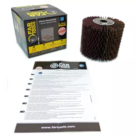 FARTOOLS-Brosse-a-lanieres-abrasives-A80-Diametre-120-mm-pour-surfaces-en-bois-irregulieres-110869-2