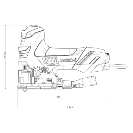 METABO - STE 140 Plus Scie sauteuse (Coffret MetaLoc) - 750W